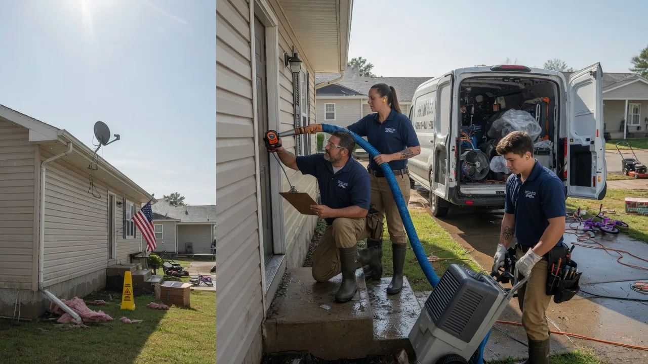 Ceiling Water Damage Restoration in Moscow, TN near me